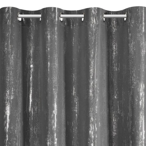 Vorhang LIBI graphit silber 140x250 Ösen