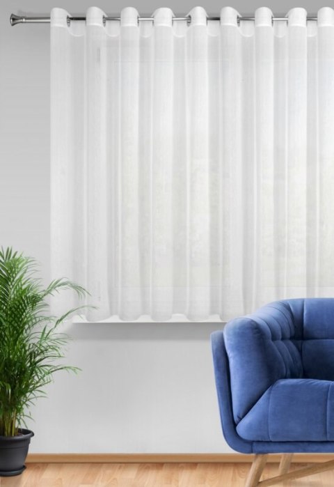 Gardine REBECCA weiß 350x160 Ösen