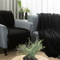 Sofadecke BOUCLE schwarz 70x160 cm schwarz