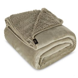 Wohndecke TEDY Teddy-Fleece kuschelige Sofadecke Sesselschoner Extra weich beige 200x220 cm beige