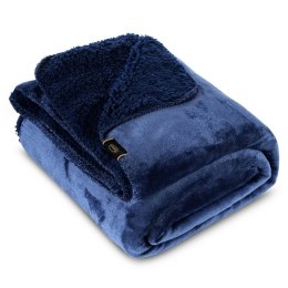 Wohndecke TEDY Teddy-Fleece kuschelige Sofadecke Sesselschoner Extra weich blau 170x210 cm blau