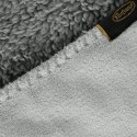 Wohndecke TEDY Teddy-Fleece kuschelige Sofadecke Sesselschoner Extra weich silber 150x200 cm silber