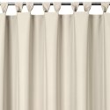 Terassenvorhang Outdoor Vorhang zum Garten Wasserfest hellbeige 155X220 Schlaufen