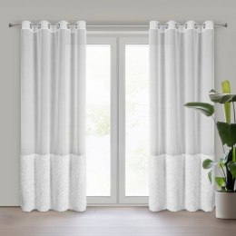 Gardine MARION weiß 140x250 Ösen