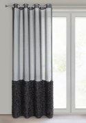 Gardine MARION schwarz 140x250 Ösen