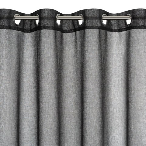 Gardine MARION schwarz 140x250 Ösen