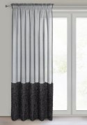 Gardine MARION schwarz 140x270 Kräuselband Tunnelzug