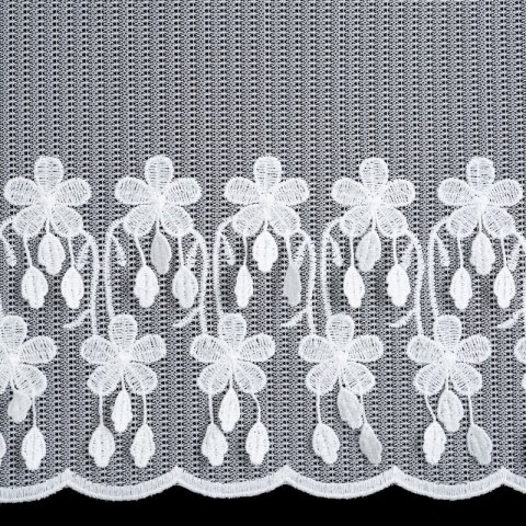 Gardine SADIE weiß 300x150 Ösen