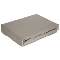 Betttuch SOFT silber 100x200 25CM 90