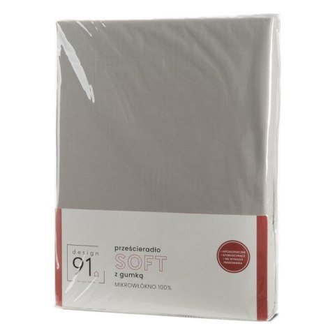 Betttuch SOFT silber 140x200 30 90