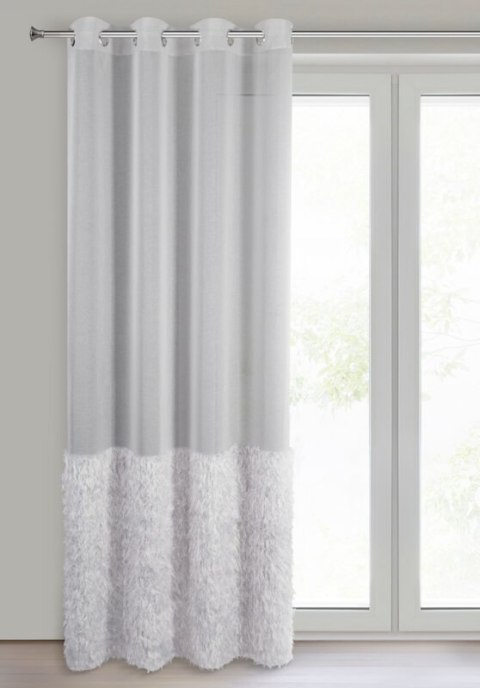 Gardine MARGARET2 silber 140x250 Ösen