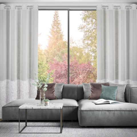 Gardine MARGARET2 silber 140x250 Ösen