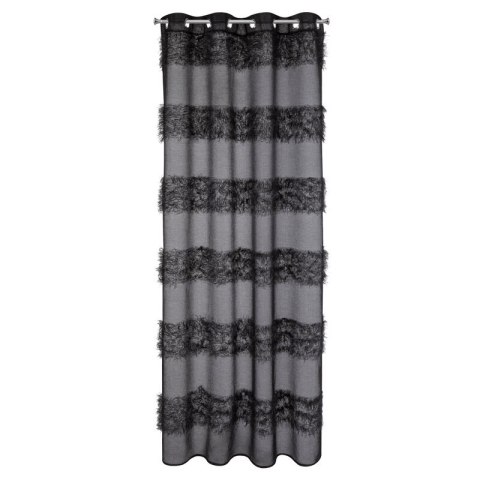 Gardine MARGARET schwarz 140x250 Ösen