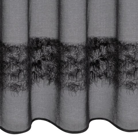 Gardine MARGARET schwarz 140x250 Ösen