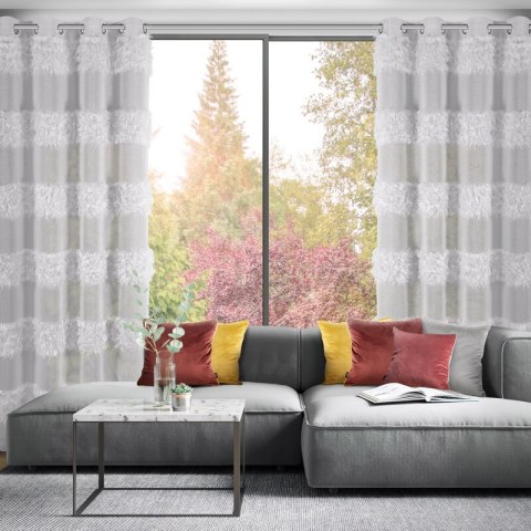 Gardine MARGARET silber 140x250 Ösen