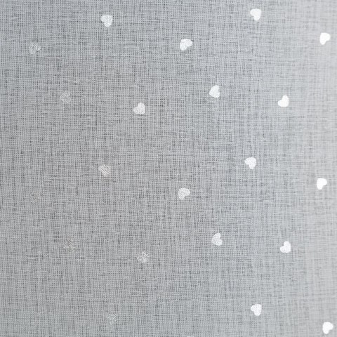 Gardine GINA weiß silber 140x250 Ösen