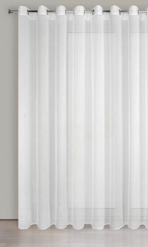 Gardine REBECCA weiß 400x250 Ösen