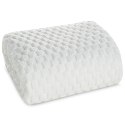 Wohndecke Kuscheldecke Decke MICROFASER Sofadecke Tagesdecke CINDY6 130x160 weiß