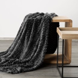 Wohndecke Kuscheldecke Decke MICROFASER Sofadecke Tagesdecke CINDY6 70x160 cm schwarz