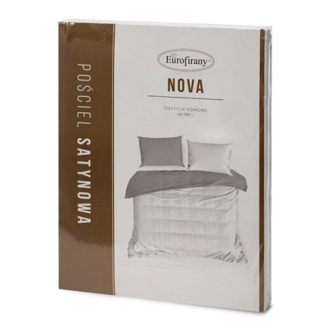 Bettwäsche garnitur NOVA3 weiß silber 220x200 2x Kissenbezüge 70x80