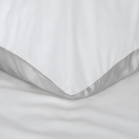 Bettwäsche garnitur NOVA3 weiß silber 220x200 2x Kissenbezüge 70x80