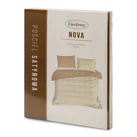 Bettwäsche garnitur NOVA3 creme beige 180x200 2x Kissenbezüge 70x80