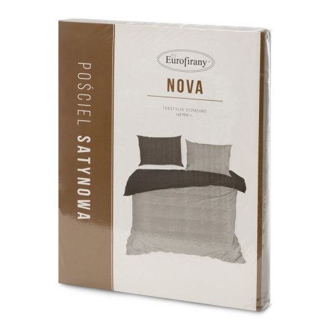 Bettwäsche garnitur NOVA3 silber stahl 220x200 2x Kissenbezüge 70x80