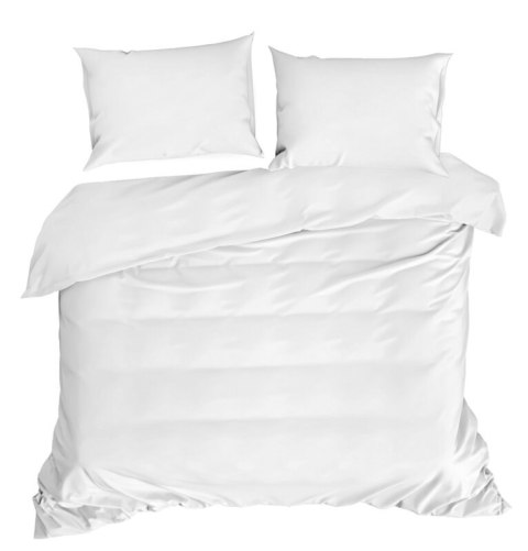 Bettwäsche garnitur DINA weiß 220x200 2x Kissenbezüge 70x80