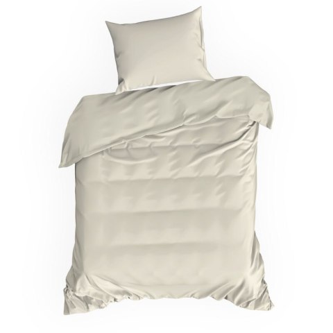 Bettwäsche garnitur DINA beige 220x200 2x Kissenbezüge 70x80