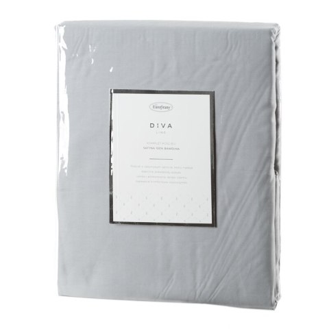 Bettwäsche garnitur DINA silber 160x200 2x Kissenbezüge 70x80