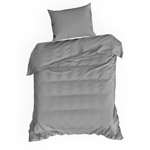 Bettwäsche garnitur DINA stahl 220x200 2x Kissenbezüge 70x80