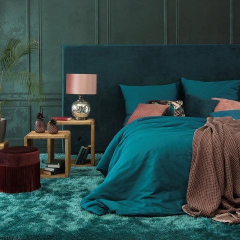 Bettwäsche garnitur DINA türkis 160x200 2x Kissenbezüge 70x80