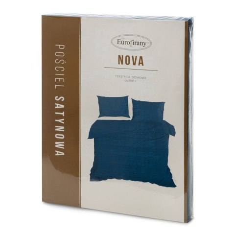 Bettwäsche garnitur NOVA3 dunkelblau 220x200 2x Kissenbezüge 70x80