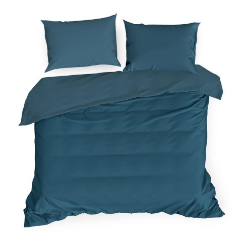 Bettwäsche garnitur NOVA3 dunkelblau 220x200 2x Kissenbezüge 70x80