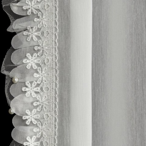 Gardine ELeinA weiß Set 140x270 Kräuselband Schlaufen