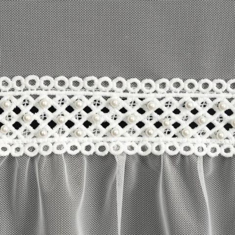 Gardine NAOMI weiß 140x260 Ösen