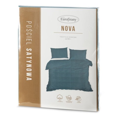 Bettwäsche garnitur NOVA3 blau 180x200 2x Kissenbezüge 70x80