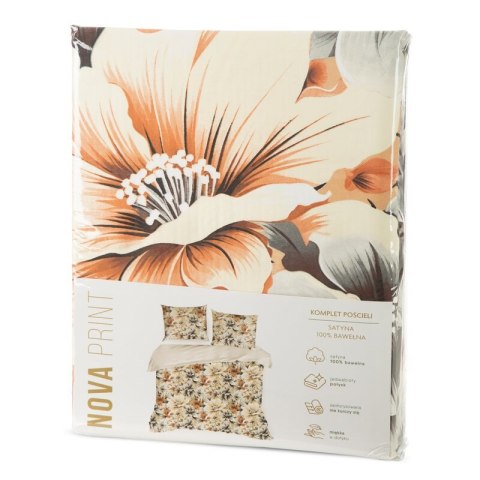 Bettwäsche garnitur Satin NIKA 51 160x200 2x Kissenbezüge 70x80