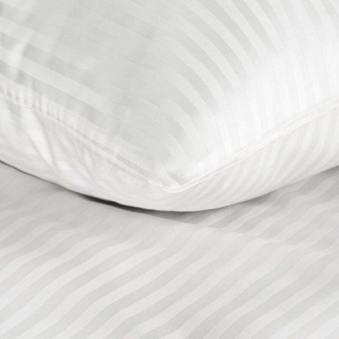 Bettwäsche garnitur Satin VERA weiß 160x200 2x Kissenbezüge 70x80