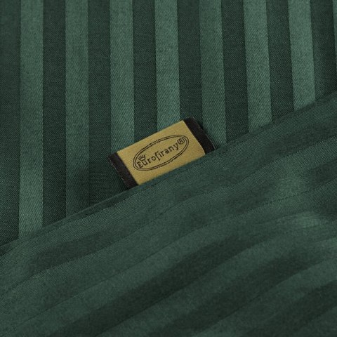 Bettwäsche garnitur Satin VERA dunkelgrün 220x200 2x Kissenbezüge 70x80