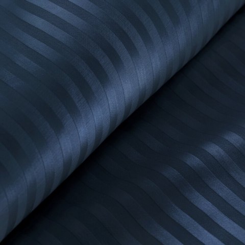 Satin Bettwäsche VERA dunkelblau 140x200 70x80 x1