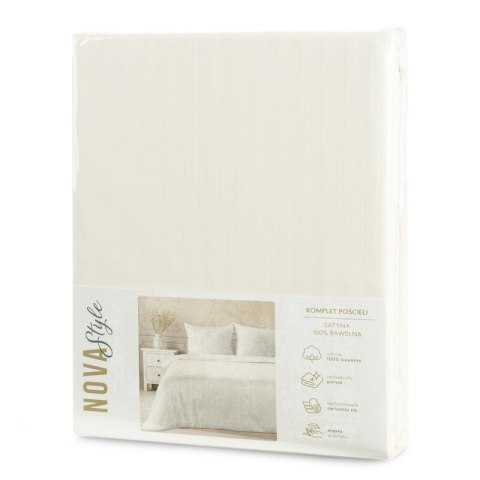 Satin Bettwäsche VERA creme 140x200 70x80 x1