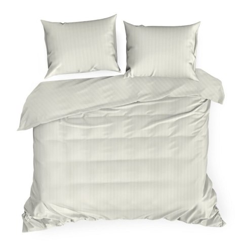Bettwäsche garnitur Satin VERA creme 220x200 2x Kissenbezüge 70x80