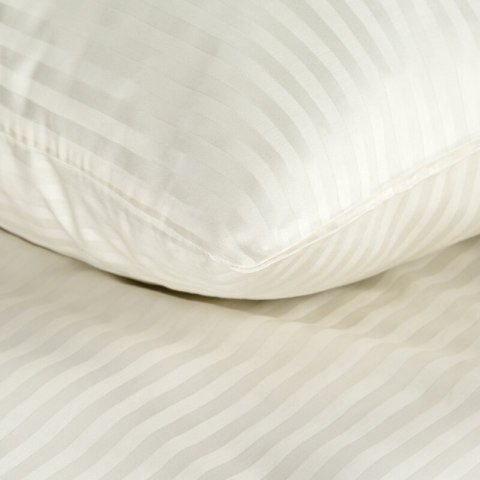 Bettwäsche garnitur Satin VERA creme 220x200 2x Kissenbezüge 70x80