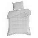 Bettwäsche garnitur Satin VERA silber 160x200 2x Kissenbezüge 70x80