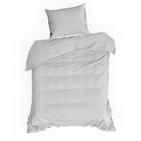 Bettwäsche garnitur Satin VERA silber 160x200 2x Kissenbezüge 70x80