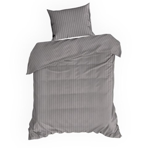 Satin Bettwäsche VERA stahl 160x200 70x80 x2