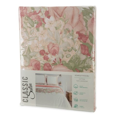 Satin Bettwäsche SPRING 25 220x200 2x Kissenbezüge 70x80