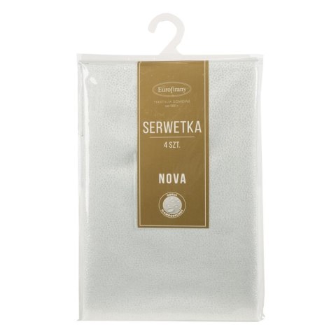 Tischdecke EDNA weiß silber 30x40 x4 Set weiß silber