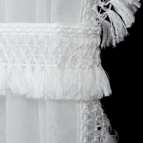 Gardine KIRA 3 weiß Set 140x270 x2 T Schlaufen